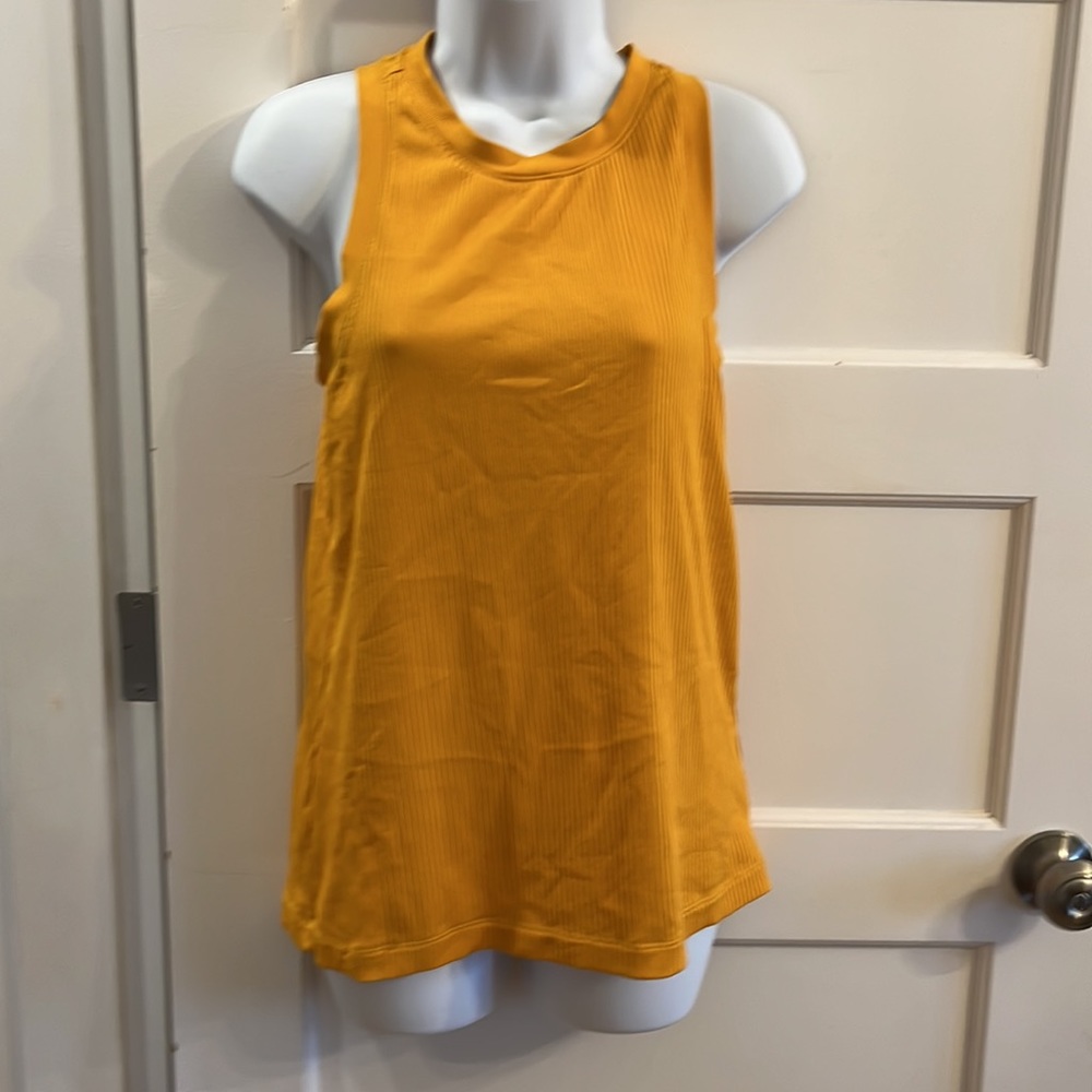 Calia yellow tank ribbed